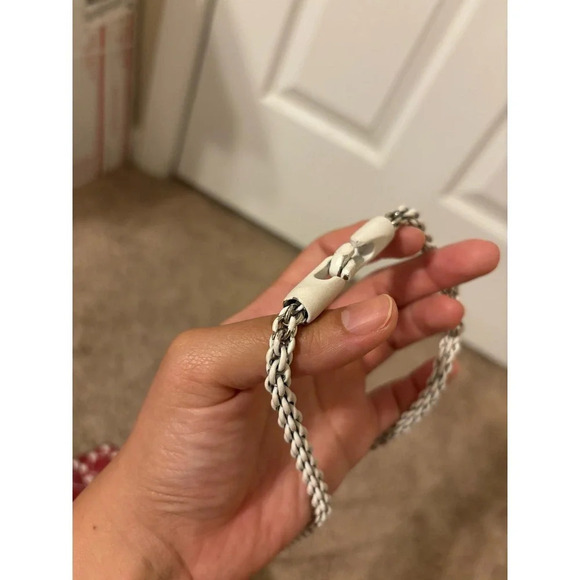 Valentino Rockstud Spike Red White Quilted Handle Shoulder chain Bag. - Picture 15 of 16